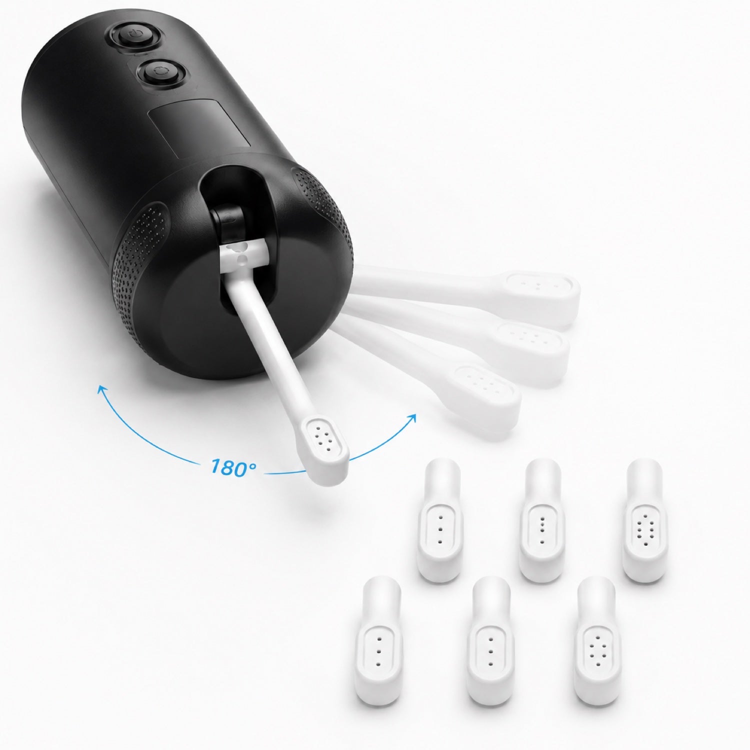 Buse orientable à 180° et embouts interchangeables